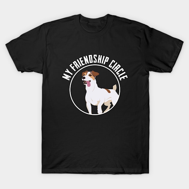 Jack Russell - My Friendship Circle T-Shirt by Kudostees